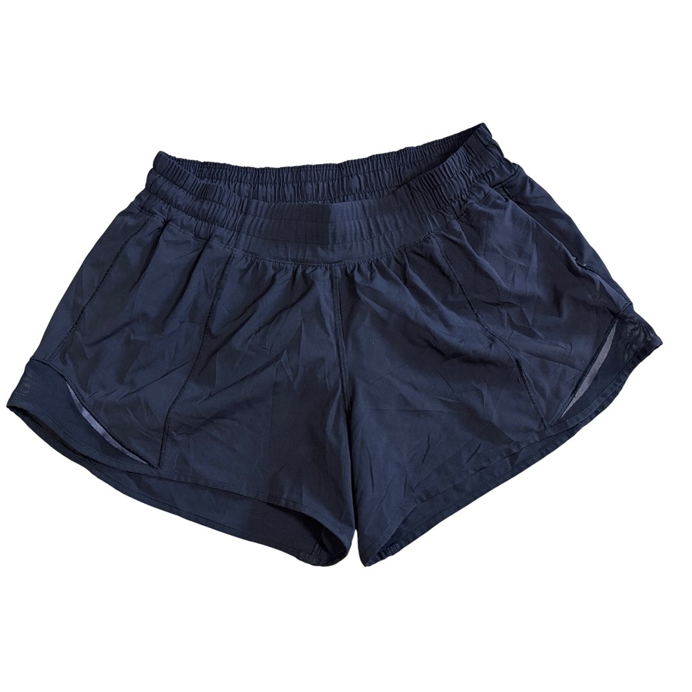 Lululemon Hotty Hot High-Rise Lined Shorts 4 Inch Black Size 6 W7AGTS